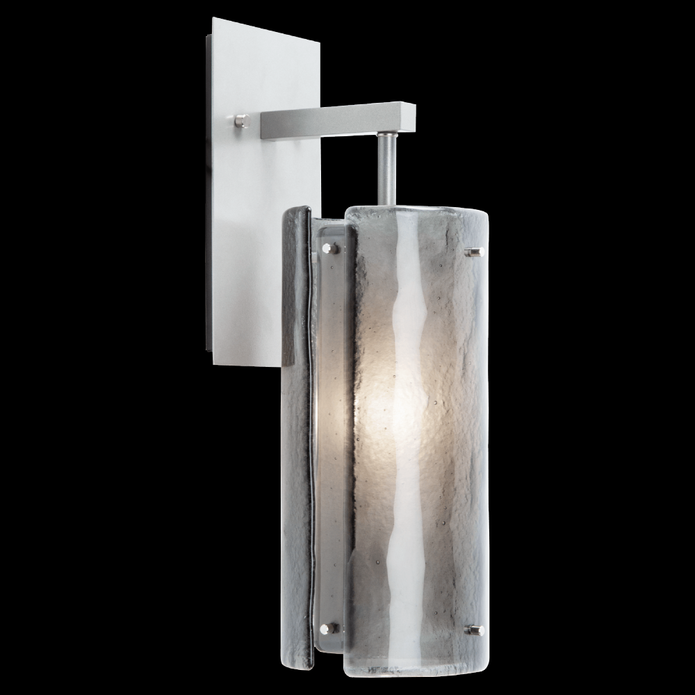 Textured Glass Sconce - 18-Inch