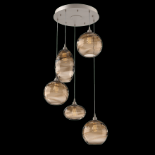 Hammerton CHB0048-05-BS-OB-C01-E2 - Misto Round 5pc Multi-Pendant