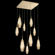 Hammerton CHB0049-09-GB-RB-C01-L3 - Aalto Square 9pc Multi-Pendant