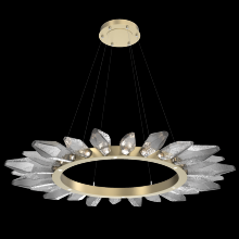 Hammerton CHB0050-56-GB-CS-CA1-L1 - Rock Crystal Radial Ring - 56-Gilded Brass