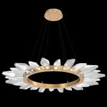 Hammerton CHB0050-56-NB-CC-CA1-L1 - Rock Crystal Radial Ring - 56-Novel Brass