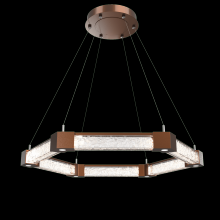 Hammerton CHB0060-35-BB-GC-CA1-L1 - Axis Hexagonal Ring Chandelier-35