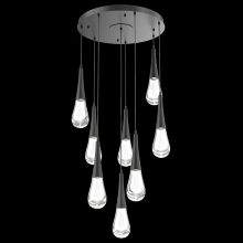 Hammerton CHB0078-08-MB-C-C01-L3 - Raindrop Round 8pc Multi-Pendant