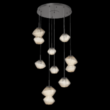 Hammerton CHB0089-08-GP-A-C01-L1 - Mesa Round 8pc Multi-Pendant