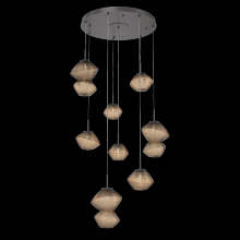 Hammerton CHB0089-08-GP-B-C01-L1 - Mesa Round 8pc Multi-Pendant