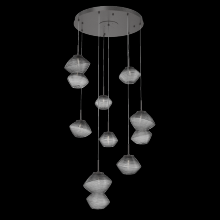 Hammerton CHB0089-08-GP-S-C01-L1 - Mesa Round 8pc Multi-Pendant