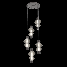 Hammerton CHB0089-D5-GP-S-C01-L3 - Mandrel Round 5pc Multi-Pendant - Mesa