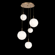 Hammerton CHB0092-05-NB-WL-C01-L3 - Gaia Round Pendant Chandelier