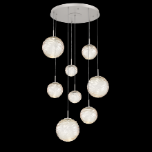 Hammerton CHB0092-08-BS-A-C01-L1 - Gaia Round Pendant Chandelier