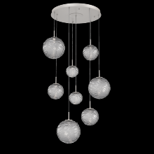 Hammerton CHB0092-08-BS-S-C01-L1 - Gaia Round Pendant Chandelier