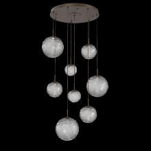 Hammerton CHB0092-08-FB-S-C01-L1 - Gaia Round Pendant Chandelier