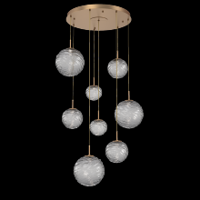 Hammerton CHB0092-08-NB-S-C01-L1 - Gaia Round Pendant Chandelier