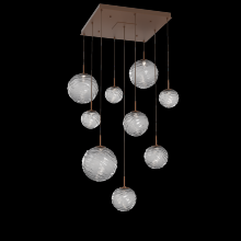 Hammerton CHB0092-09-BB-S-C01-L3 - Gaia Square 9pc Multi-Pendant