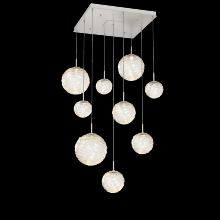 Hammerton CHB0092-09-BS-A-C01-L3 - Gaia Square Multi-Pendant Chandelier