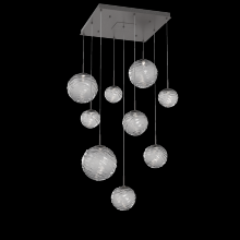 Hammerton CHB0092-09-GP-S-C01-L1 - Gaia Square 9pc Multi-Pendant