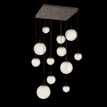 Hammerton CHB0092-12-FB-A-C01-L3 - Gaia Square Multi-Pendant Chandelier