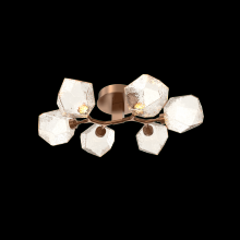 Hammerton CLB0039-01-NB-A-L3 - Gem 6-Light Flush Mount-Novel Brass