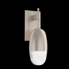 Hammerton IDB0079-01-GM-PC-L3 - Pebble Sconce-Gunmetal-Pebble Clear