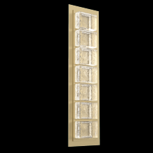 Hammerton IDB0087-01-GB-TP-L2 - Tetro Indoor Sconce Medium - Novel Brass - Cast Glass - Clear