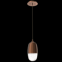 Hammerton LAB0079-01-BB-PC-C01-L3 - Pebble Pendant-Burnished Bronze-Pebble Clear