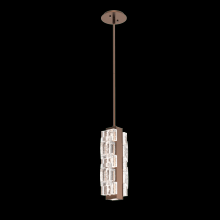 Hammerton LAB0087-01-BB-TE-001-L2 - Tessera Pendant-Burnished Bronze-Tetro Cast Glass