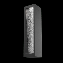 Hammerton ODB0082-01-TB-CR-L2 - Torrent Sconce 18"-Textured Black-Clear Rimelight