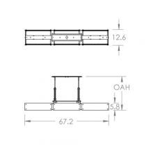 Hammerton PLB0026-0D-GB-IW-001-L1 - Urban Loft Trestle Linear - 67-Inch (LED)