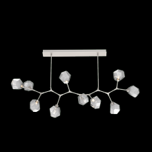 Hammerton PLB0039-BC-BS-S-001-L3 - Gem 10pc Branch-Beige Silver-Smoke Blown Glass Gem