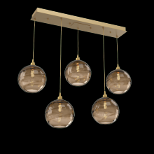 Hammerton PLB0047-05-GB-OB-C01-E2 - Terra Linear 5pc Multi-Pendant