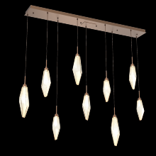 Hammerton PLB0050-09-BB-CA-C01-L3 - Rock Crystal Linear 9pc Multi-Pendant