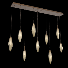 Hammerton PLB0050-09-FB-CB-C01-L1 - Rock Crystal Linear 9pc Multi-Pendant