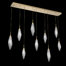 Hammerton PLB0050-09-GB-CS-C01-L3 - Rock Crystal Linear 9pc Multi-Pendant