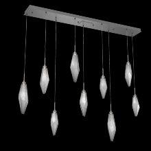 Hammerton PLB0050-09-GP-CS-C01-L3 - Rock Crystal Linear 9pc Multi-Pendant