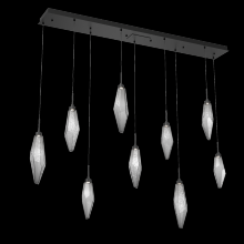 Hammerton PLB0050-09-MB-CS-C01-L3 - Rock Crystal Linear 9pc Multi-Pendant