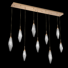 Hammerton PLB0050-09-NB-CS-C01-L3 - Rock Crystal Linear 9pc Multi-Pendant