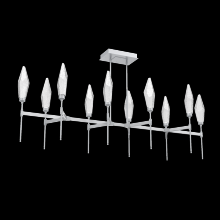 Hammerton PLB0050-67-CS-CC-001-L3 - Rock Crystal Linear Belvedere Suspension-67-Classic Silver