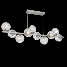 Hammerton PLB0086-T0-BS-ZC-001-L1 - Luna 10pc Twisted Branch-Beige Silver-Zircon Inner - Clear Outer-Threaded Rod Suspension-LED 2700K