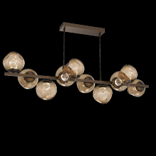 Hammerton PLB0086-T0-FB-FB-001-L1 - Luna 10pc Twisted Branch-Flat Bronze-Floret Inner - Bronze Outer-Threaded Rod Suspension-LED 2700K