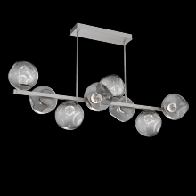 Hammerton PLB0086-T8-BS-FS-001-L1 - Luna 8pc Twisted Branch-Beige Silver-Floret Inner - Smoke Outer-Threaded Rod Suspension-LED 2700K