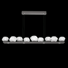 Hammerton PLB0089-0C-GP-C-CA1-L3 - Mesa 59" Linear Suspension-Graphite-Clear Blown Glass