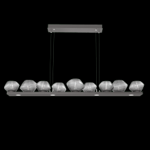 Hammerton PLB0089-0C-GP-S-CA1-L3 - Mesa 59" Linear Suspension-Graphite-Smoke Blown Glass