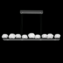 Hammerton PLB0089-0C-MB-C-CA1-L3 - Mesa Linear Suspension 59" - Matte Black - Blown Glass