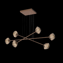 Hammerton PLB0089-M3-BB-B-CA1-L3 - Mesa Triple Moda-Burnished Bronze-Bronze Blown Glass-Stainless Cable-LED 3000K