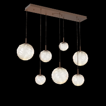 Hammerton PLB0092-07-BB-A-C01-L1 - Gaia Linear 7pc Multi-Pendant