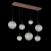 Hammerton PLB0092-07-BB-S-C01-L1 - Gaia Linear 7pc Multi-Pendant