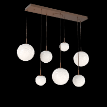 Hammerton PLB0092-07-BB-WL-C01-L3 - Gaia Linear 7pc Multi-Pendant