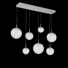 Hammerton PLB0092-07-BS-C-C01-L1 - Gaia Linear 7pc Multi-Pendant