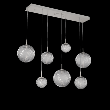 Hammerton PLB0092-07-BS-S-C01-L1 - Gaia Linear 7pc Multi-Pendant