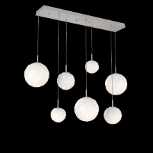 Hammerton PLB0092-07-BS-WL-C01-L3 - Gaia Linear 7pc Multi-Pendant