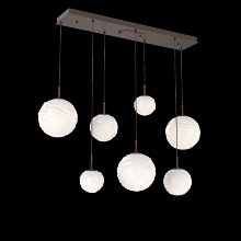 Hammerton PLB0092-07-FB-WL-C01-L3 - Gaia Linear 7pc Multi-Pendant